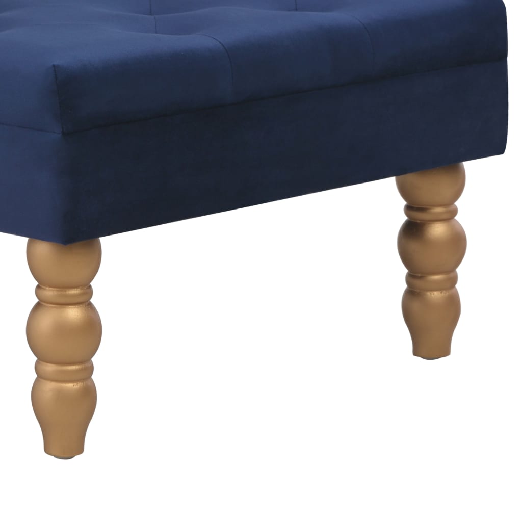 vidaXL Tabouret Bleu marine 60x60x36 cm Velours