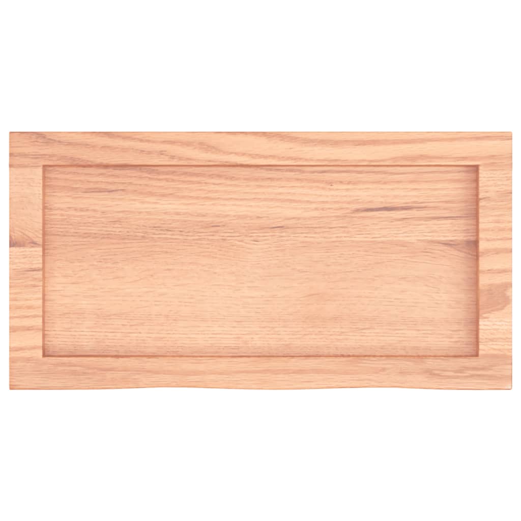 vidaXL Comptoir de salle de bain marron 60x30x(2-6) cm bois traité