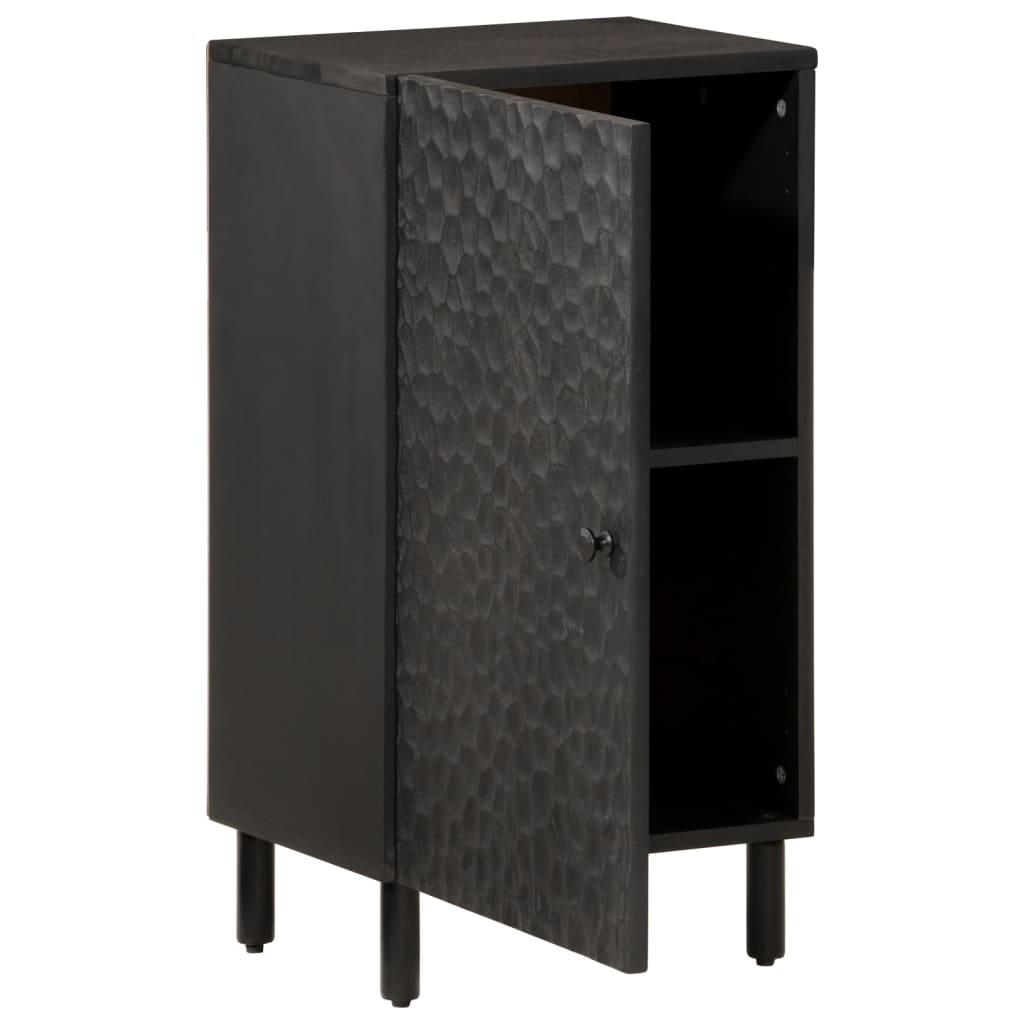 vidaXL Armoire latérale noir 40x33x75 cm bois massif de manguier