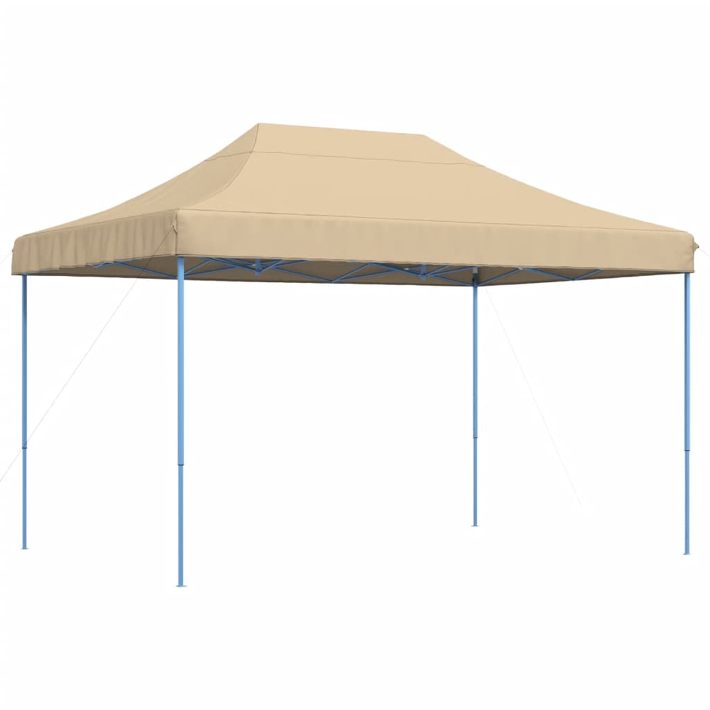 vidaXL Tente de réception pliable escamotable beige 410x279x315 cm