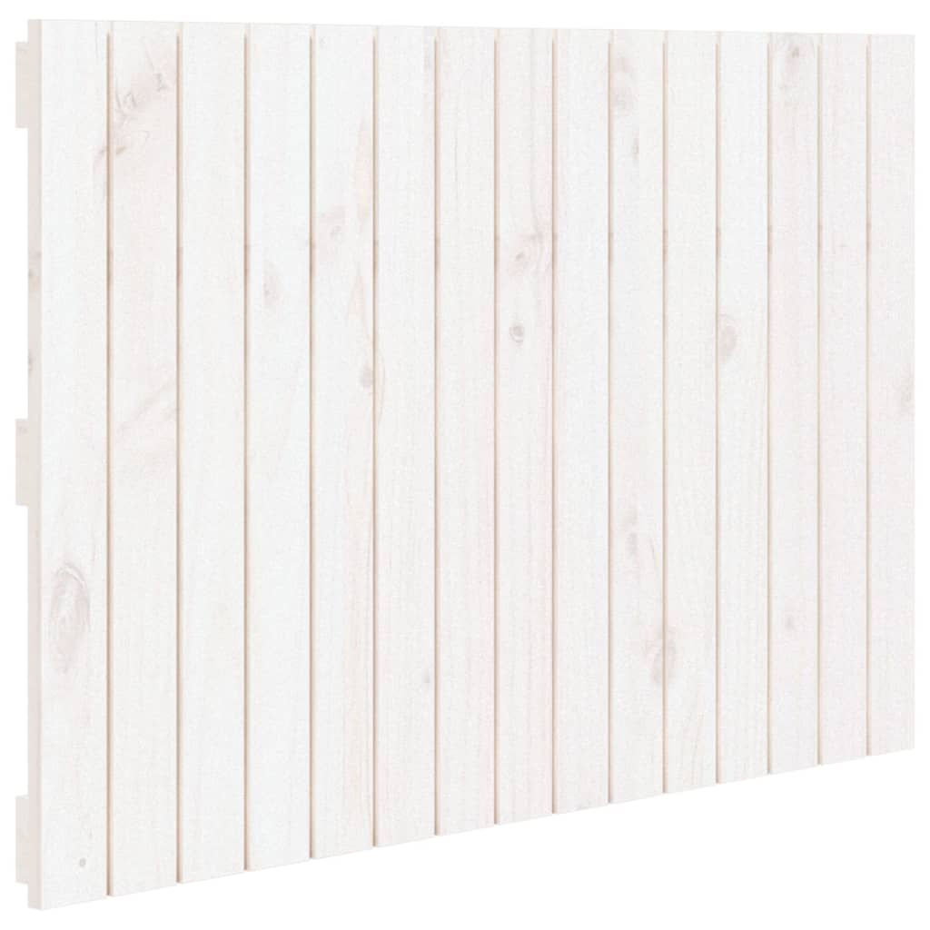 vidaXL Tête de lit murale Blanc 95,5x3x60 cm Bois massif de pin