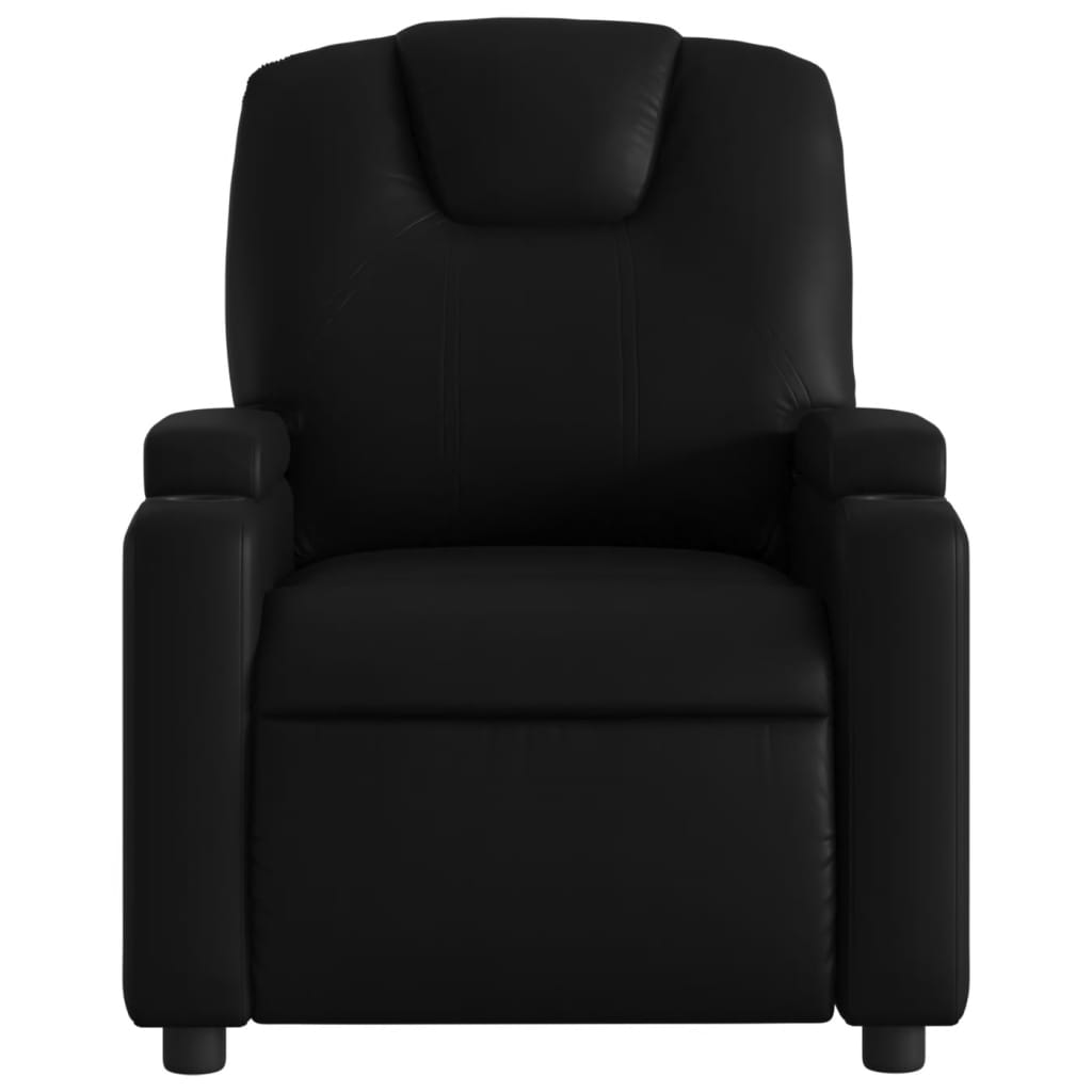 vidaXL Fauteuil inclinable Noir Similicuir