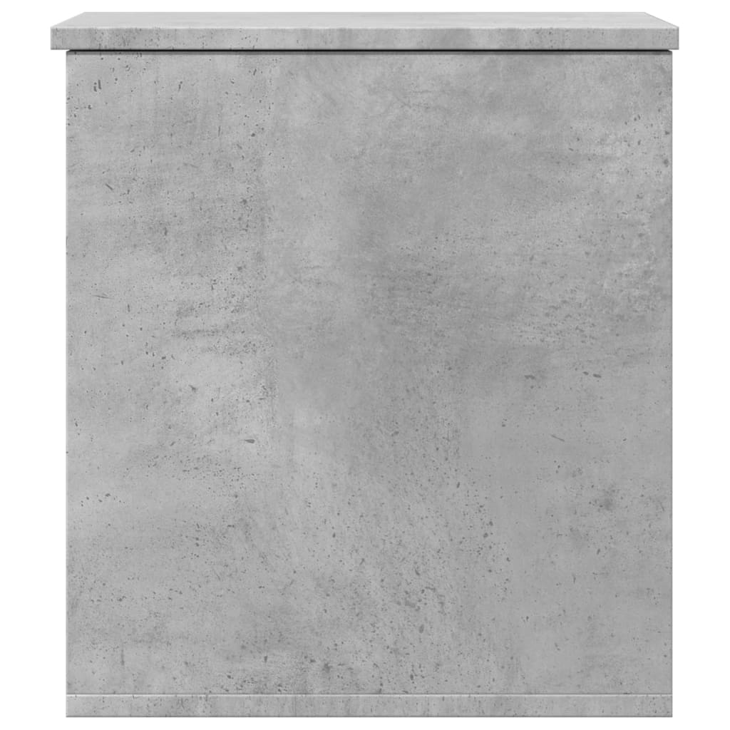 vidaXL Boîte de rangement gris béton 40x42x46 cm bois d'ingénierie