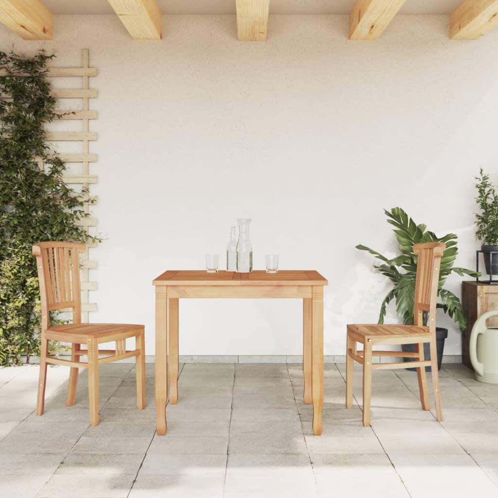 vidaXL Ensemble à dîner de jardin 3 pcs Bois de teck massif