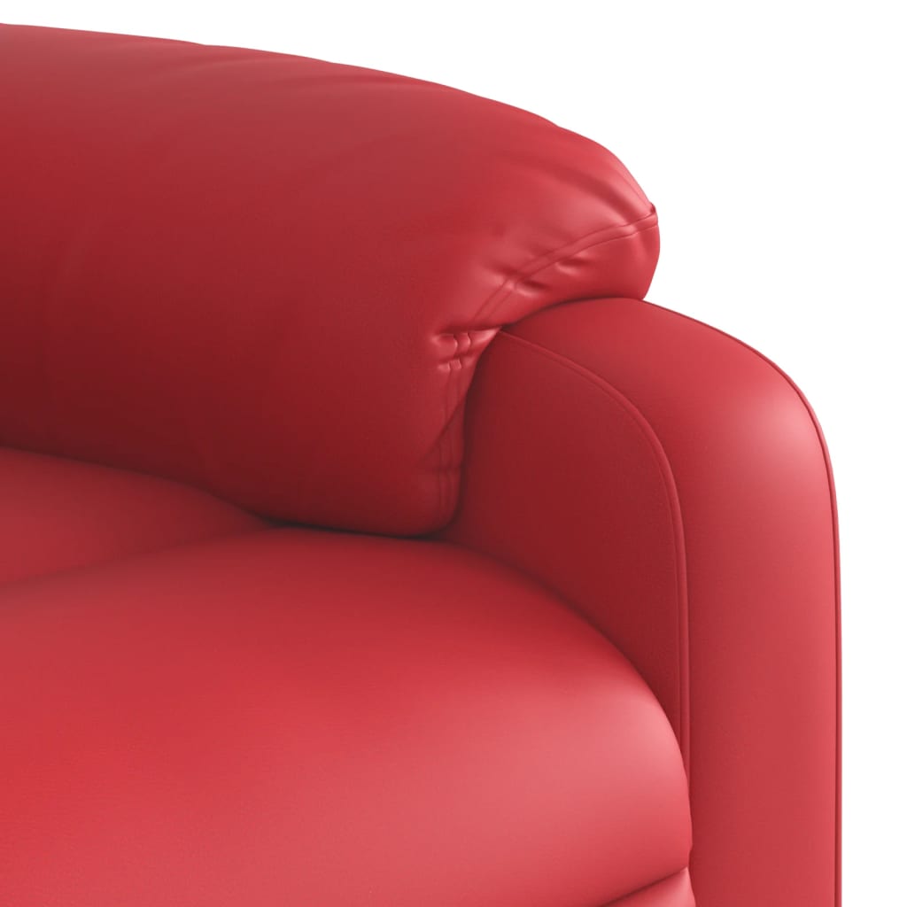 vidaXL Fauteuil inclinable Rouge Similicuir