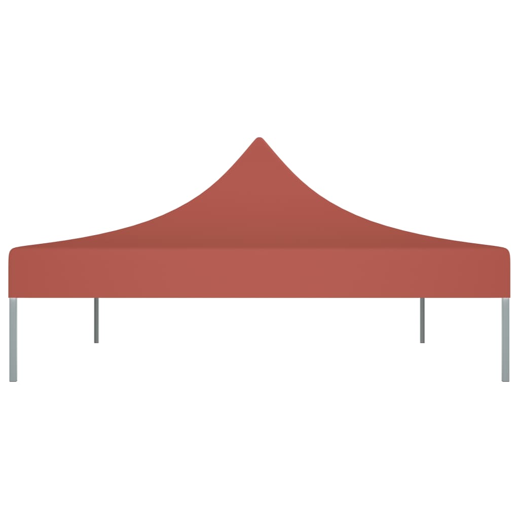 vidaXL Toit de tente de réception 4x3 m Terre cuite 270 g/m²