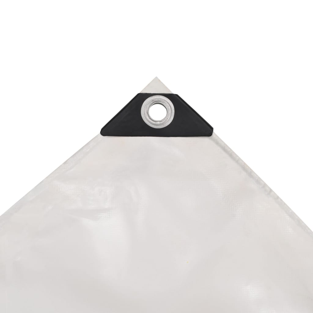 vidaXL Bâche 650 g / m² 1,5 x 10 m Blanc