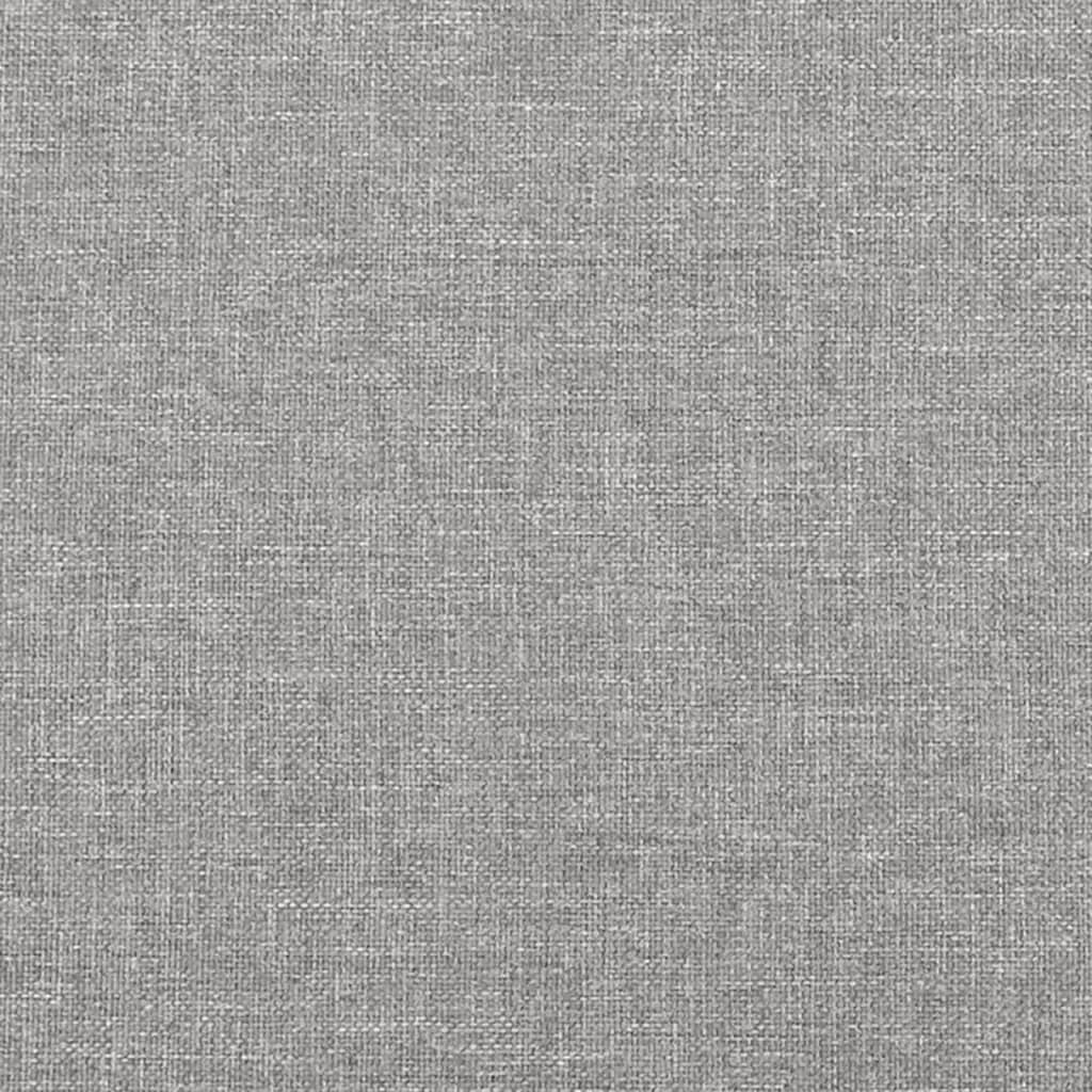 vidaXL Cadre de lit sans matelas gris clair 100x200 cm tissu