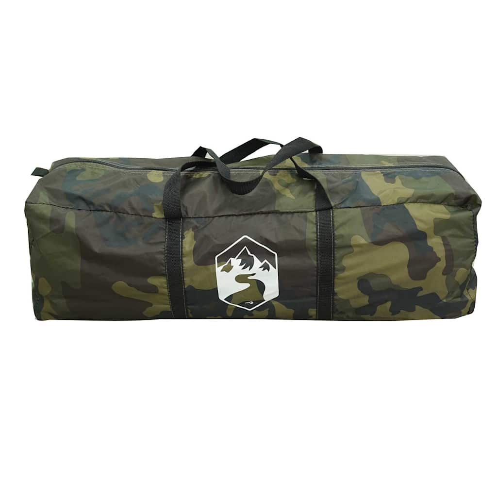 vidaXL Tente familiale tunnel 6 personnes camouflage imperméable