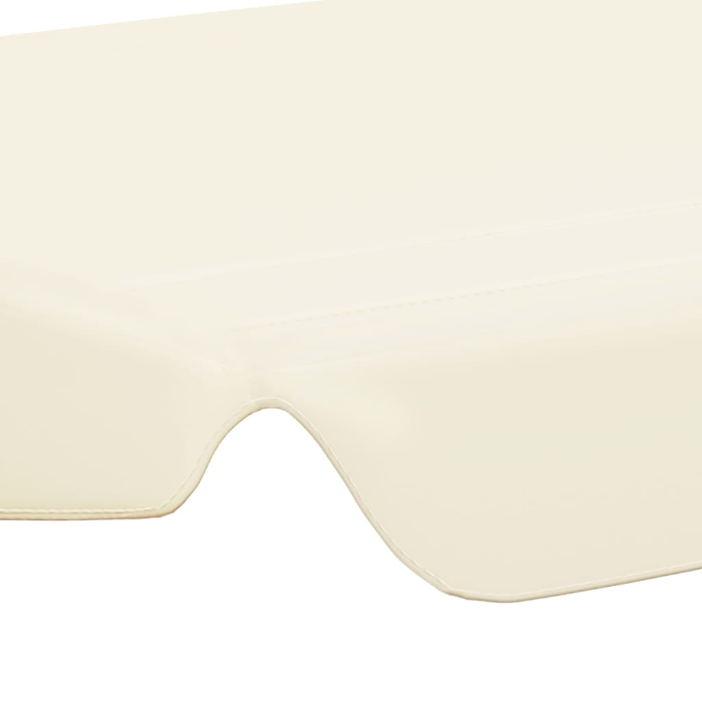 vidaXL Toit de rechange de balançoire crème 150/130x105/70 cm
