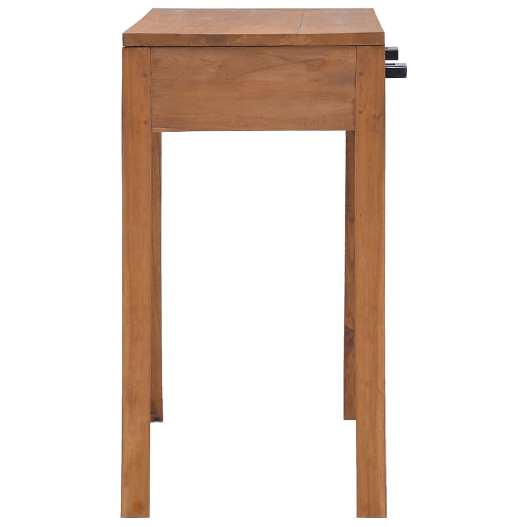 vidaXL Bureau 81x40x75 cm Bois de teck solide