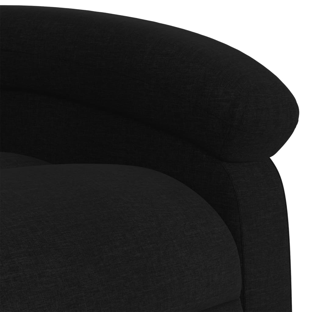 vidaXL Fauteuil de massage inclinable électrique Noir Tissu