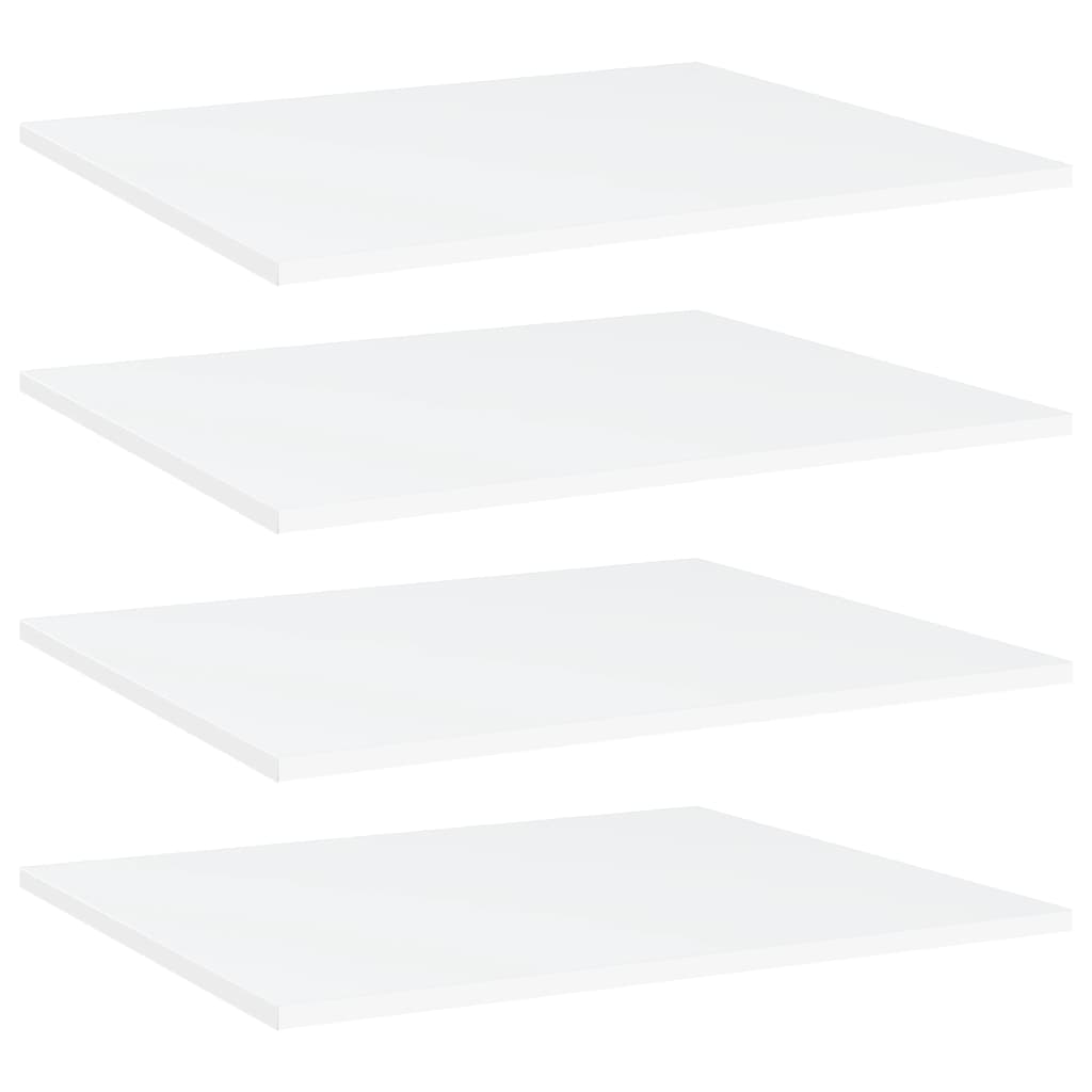vidaXL Panneaux de bibliothèque 4 pcs blanc bois d’ingénierie