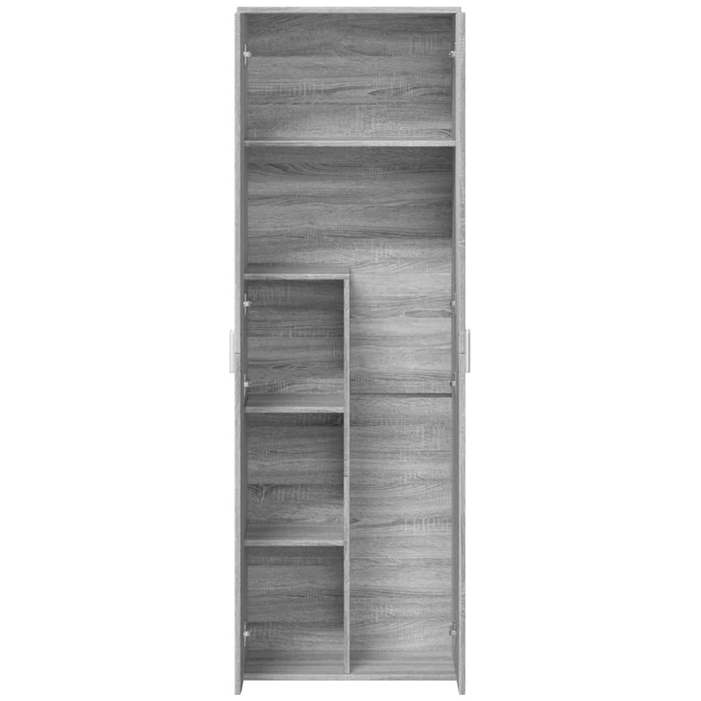 vidaXL Buffet haut sonoma gris 60x35x180 cm bois d'ingénierie