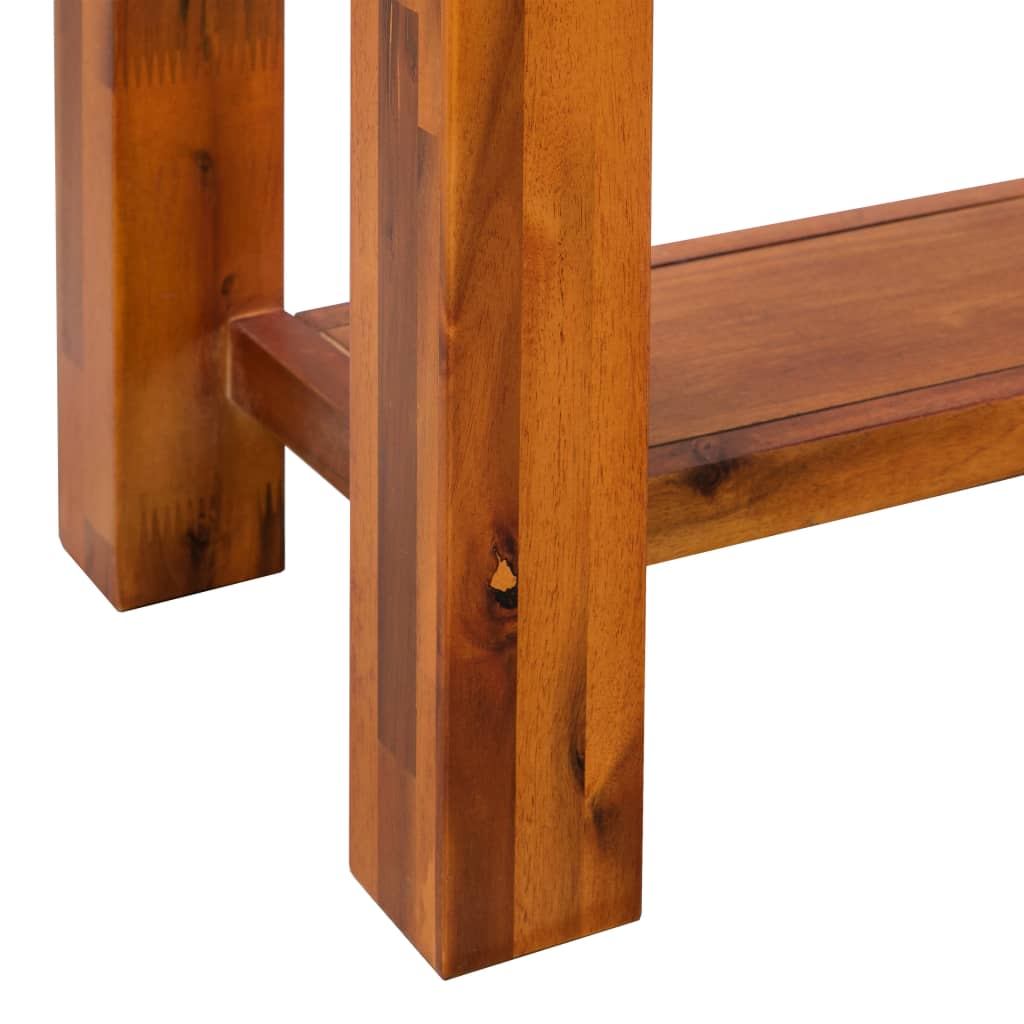 vidaXL Table console Bois d'acacia massif 86 x 30 x 75 cm