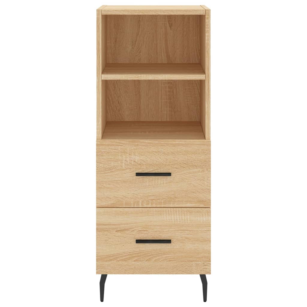 vidaXL Buffet haut Chêne sonoma 34,5x34x180 cm Bois d'ingénierie