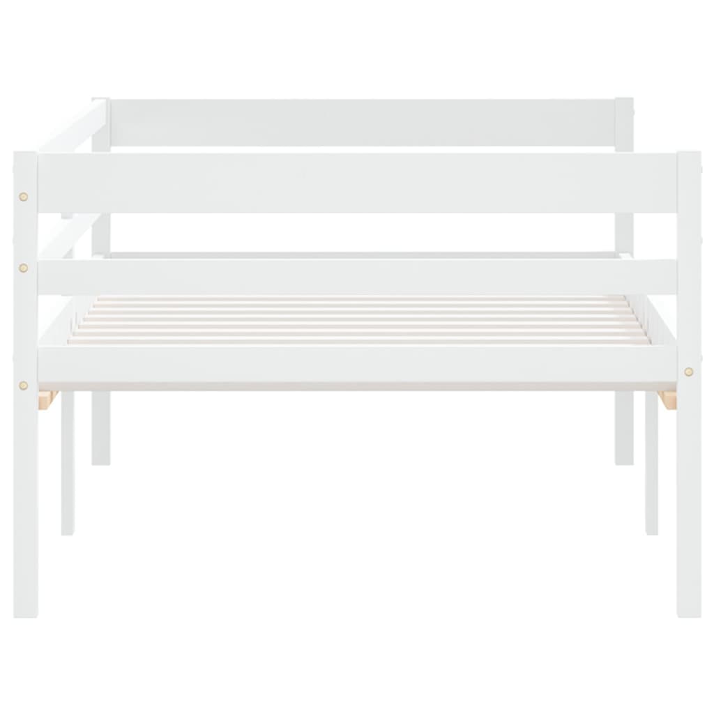 vidaXL Cadre de lit sans matelas blanc bois de pin massif 90x200 cm