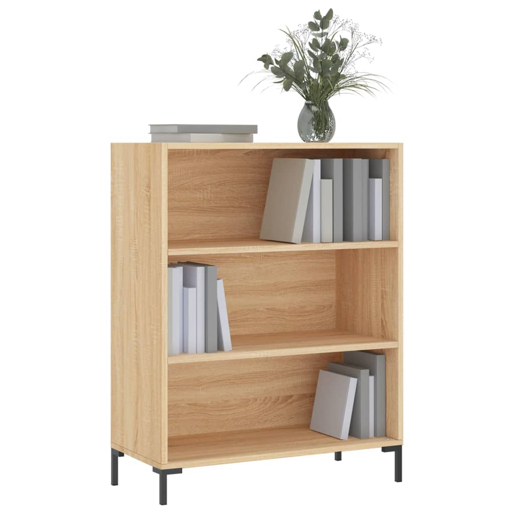 vidaXL Bibliothèque chêne sonoma 69,5x32,5x90 cm bois d'ingénierie