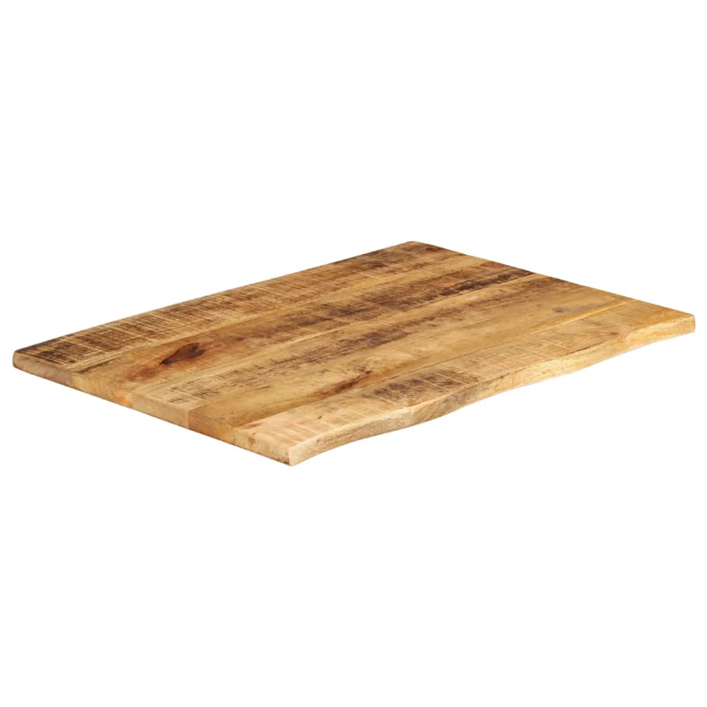 vidaXL Dessus de table 80x60x2,5 cm bord vif bois massif manguier brut