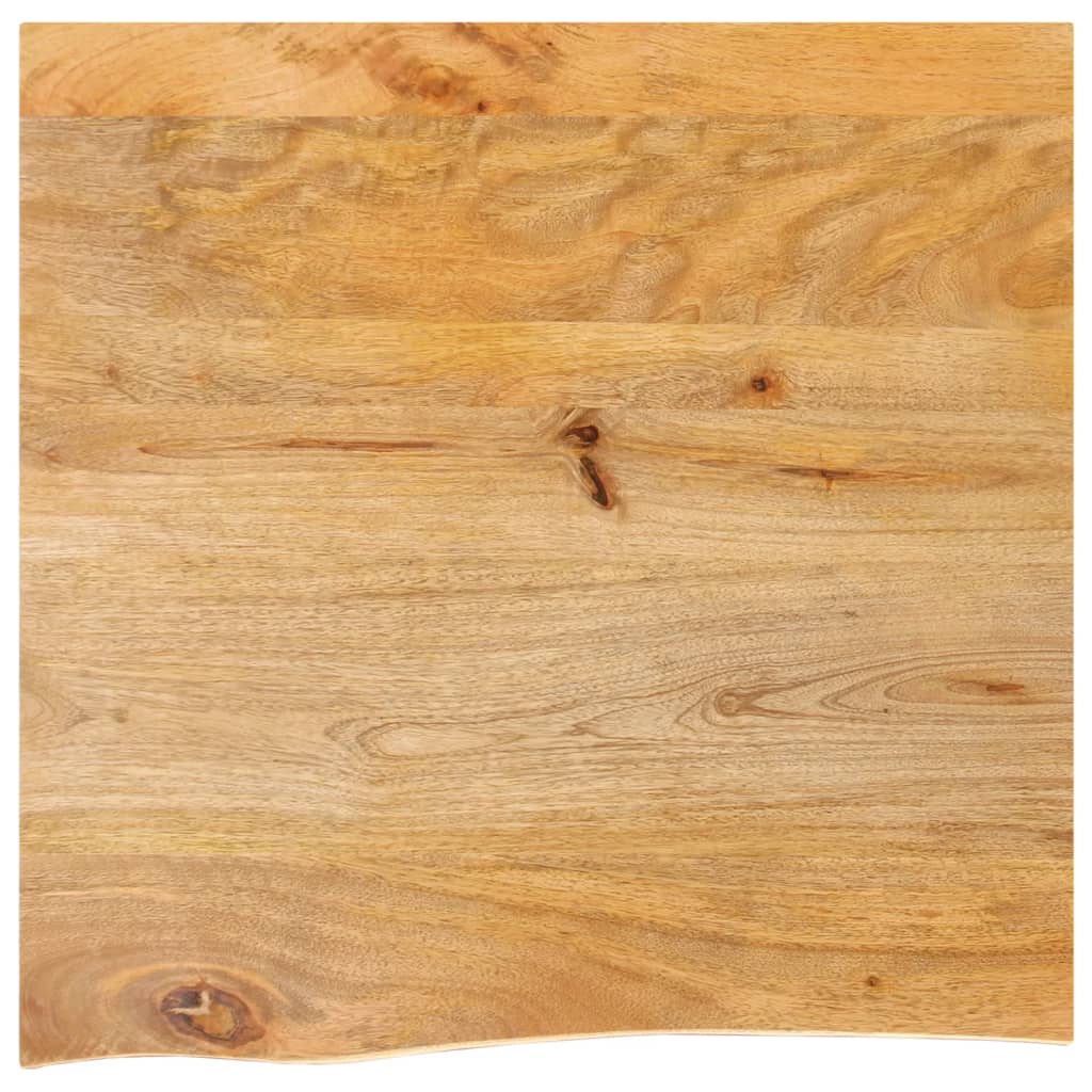 vidaXL Dessus de table à bord vivant 40x40x2,5 cm bois massif manguier