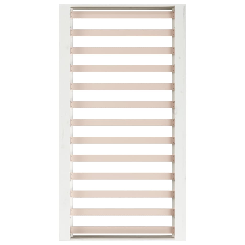 vidaXL Cadre de lit Blanc 90x190 cm Simple Bois massif