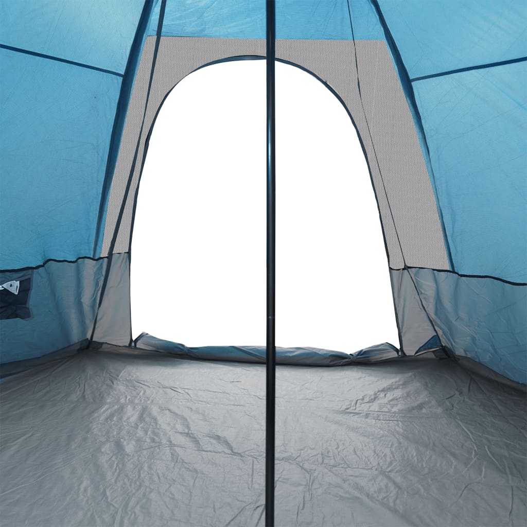 vidaXL Tente familiale tipi 6 personnes bleu imperméable