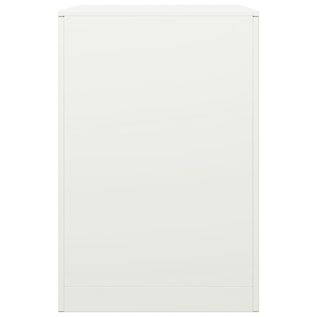 vidaXL Portant de bois de chauffage blanc 60x40x60 cm acier