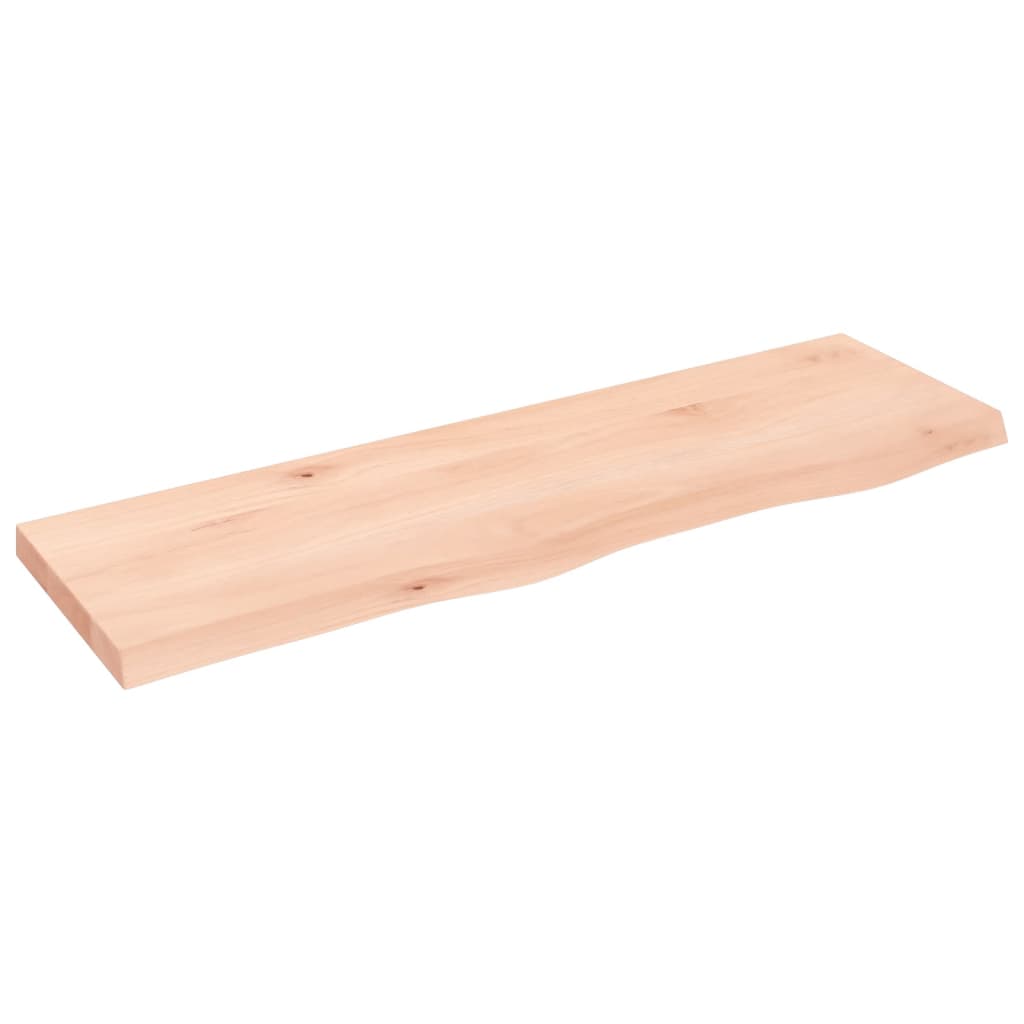 vidaXL Comptoir de salle de bain 100x30x(2-4)cm bois massif non traité