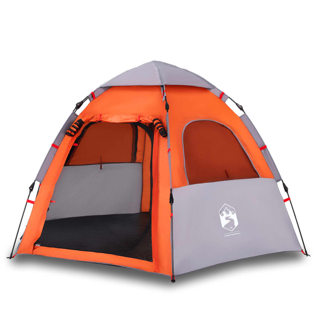 vidaXL Tente de camping cabine 4 personnes libération rapide