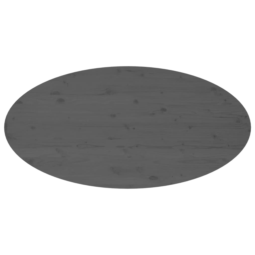 vidaXL Table basse Gris 110x55x45 cm Bois massif de pin