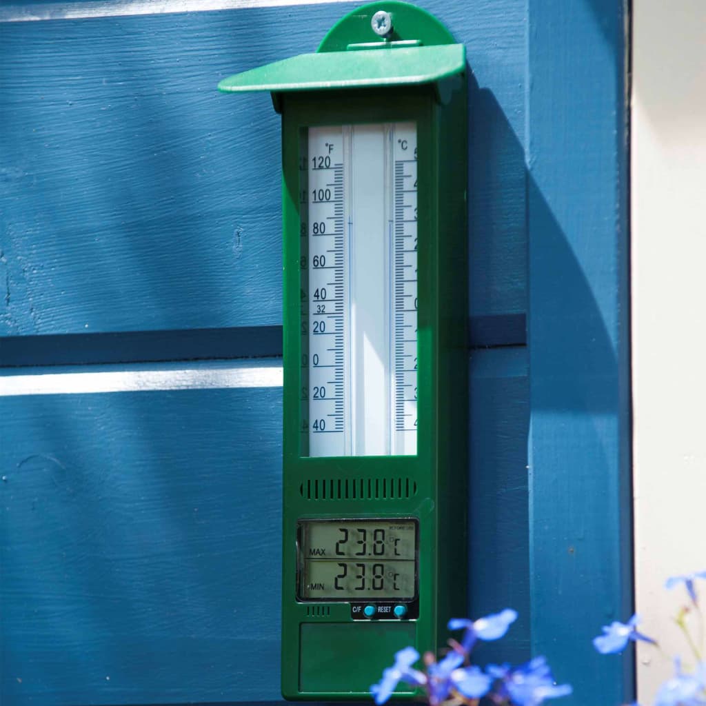 Nature Thermomètre numérique min-max d'extérieur 9,5x2,5x24 cm