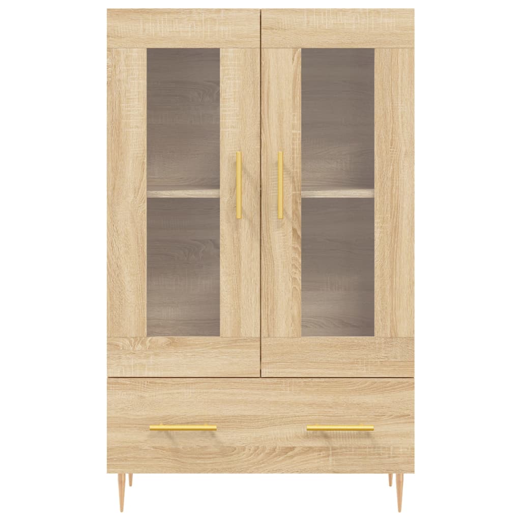 vidaXL Buffet haut chêne sonoma 69,5x31x115 cm bois d'ingénierie