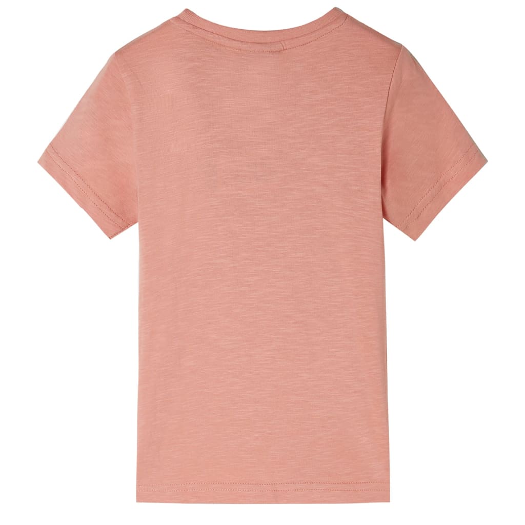 T-shirt enfants à manches courtes orange clair 116