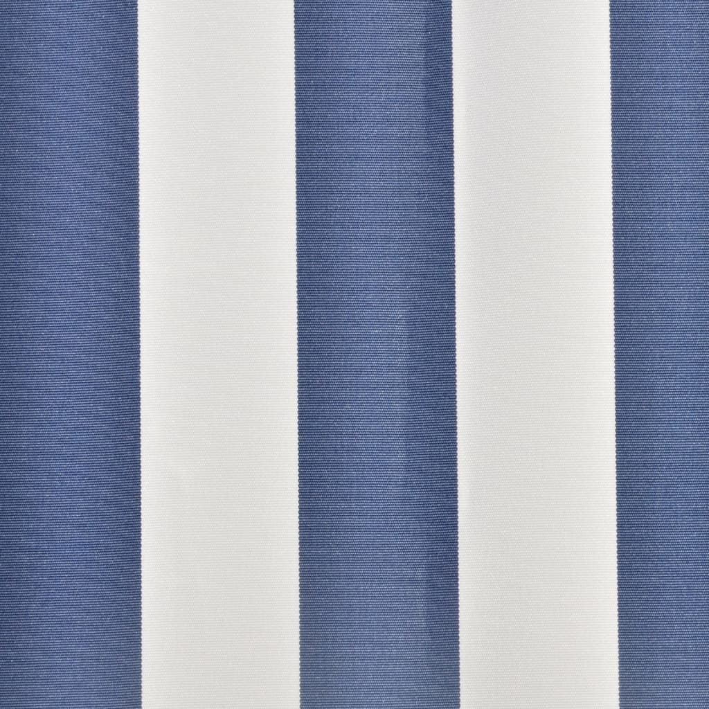 vidaXL Toile d'auvent Bleu et blanc 350x250 cm