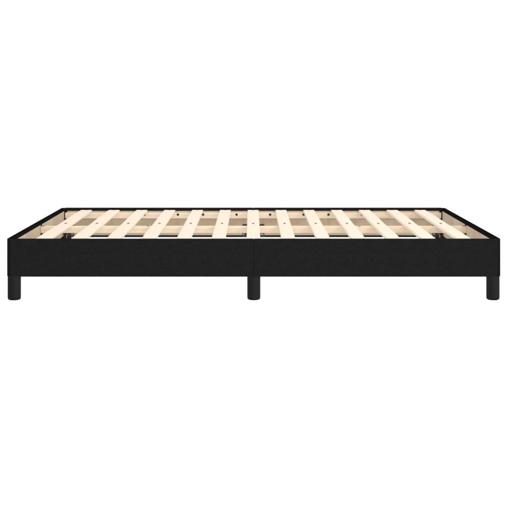 vidaXL Cadre de lit sans matelas noir 140x200 cm tissu