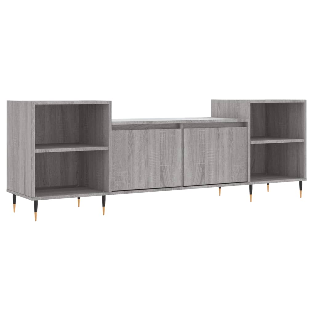 vidaXL Meuble TV Sonoma gris 160x35x55 cm Bois d'ingénierie