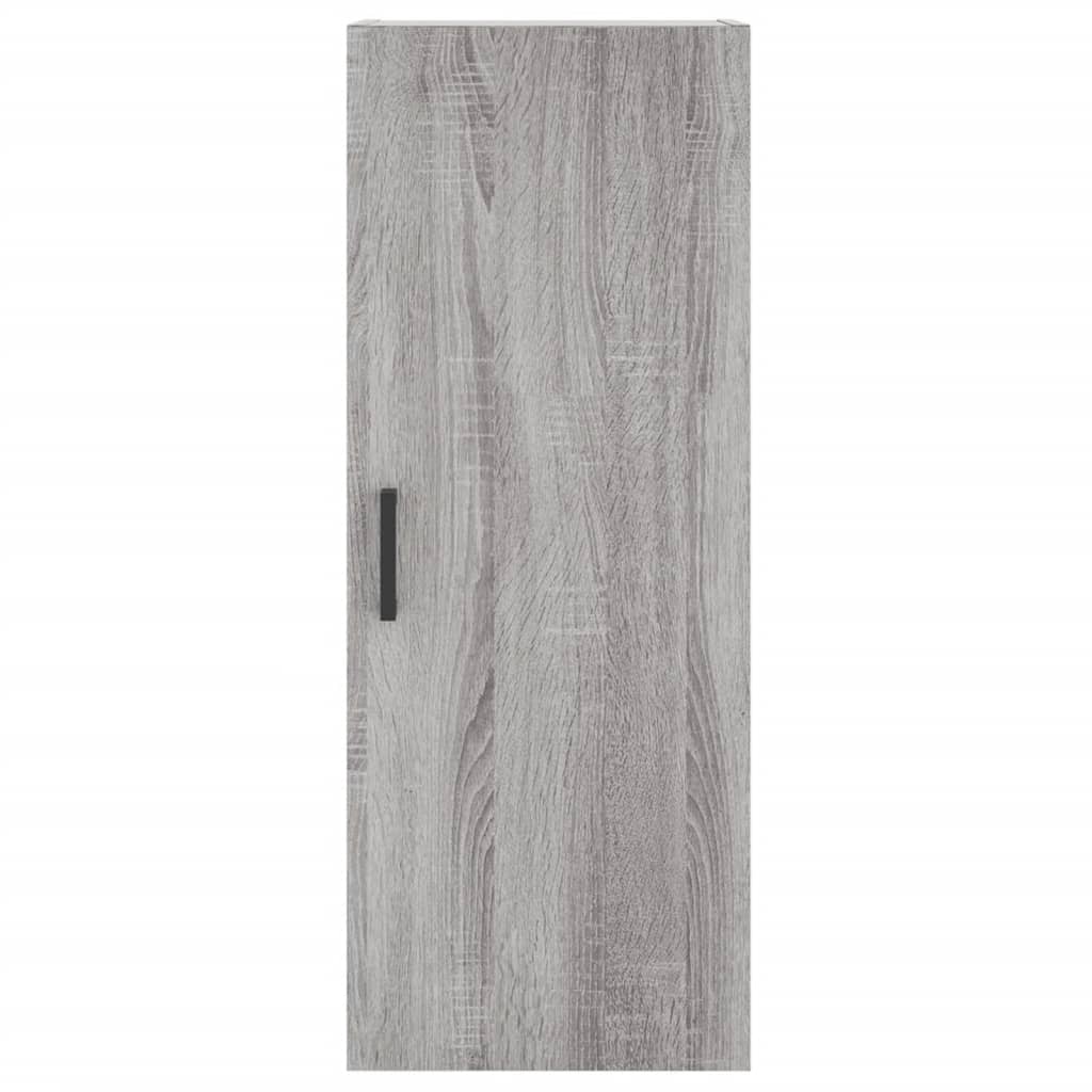 vidaXL Buffet haut Sonoma gris 34,5x34x180 cm Bois d'ingénierie