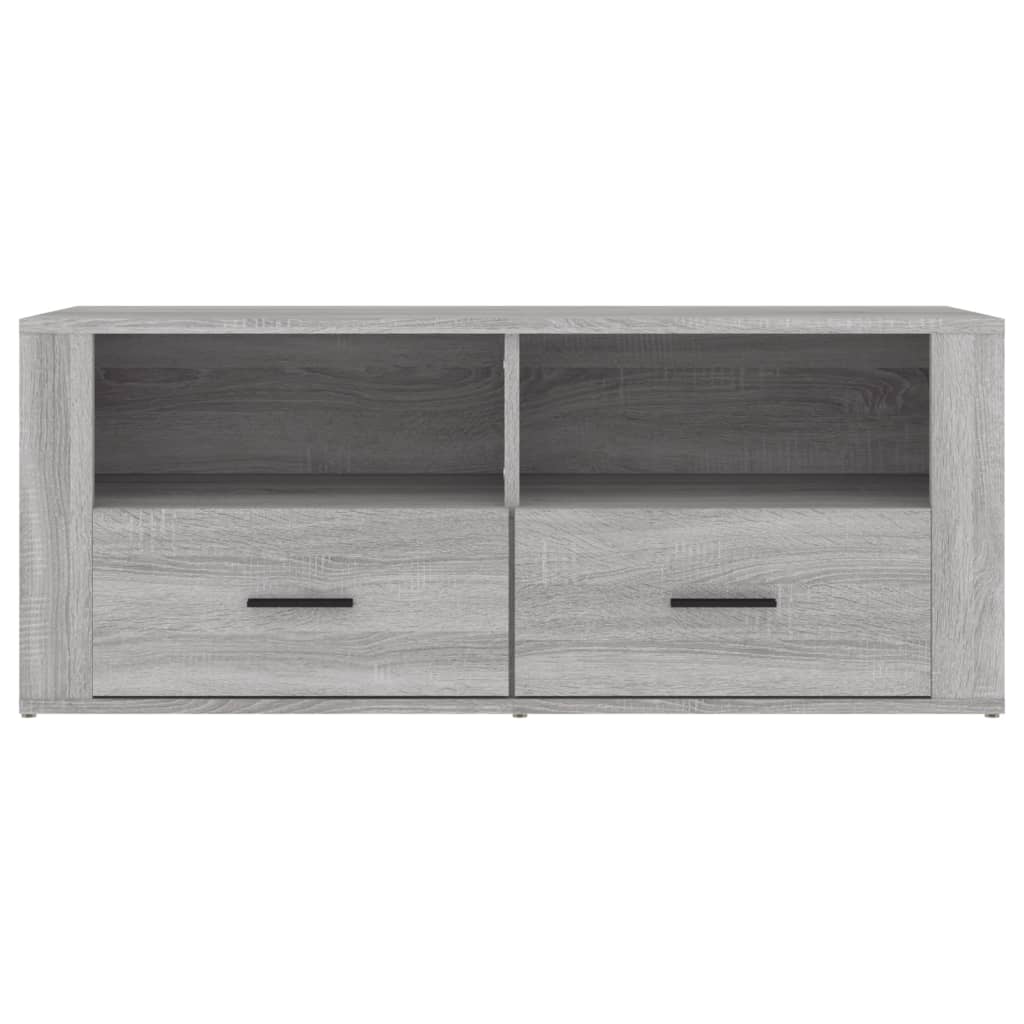 vidaXL Meuble TV Sonoma gris 100x35x40 cm Bois d'ingénierie