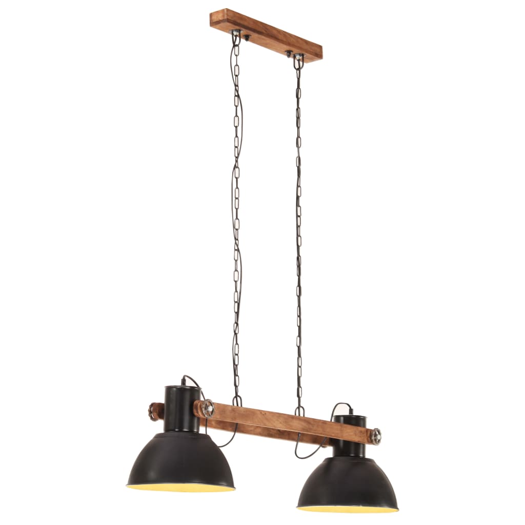 vidaXL Lampe suspendue industrielle 25 W Noir 109 cm E27
