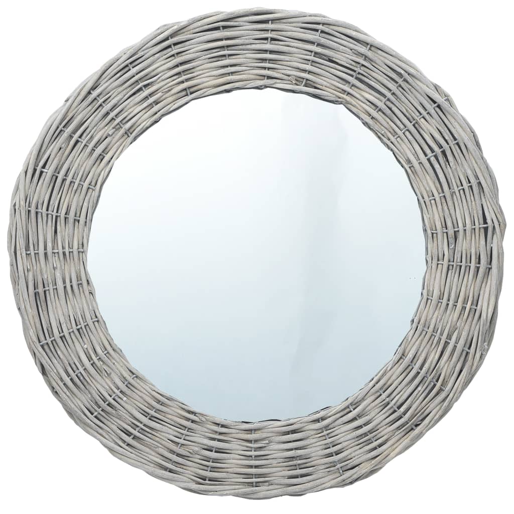 vidaXL Miroir 70 cm Osier