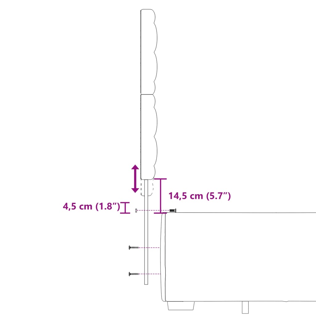 vidaXL Sommier à lattes de lit avec matelas Rose 140x200 cm Velours