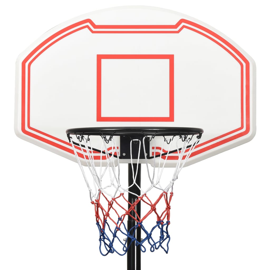 vidaXL Support de basket-ball Blanc 237-307 cm Polyéthylène