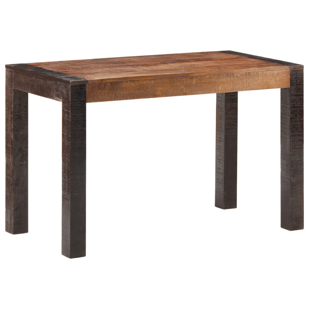 vidaXL Table à dîner 120x60x76 cm Bois de manguier solide brut