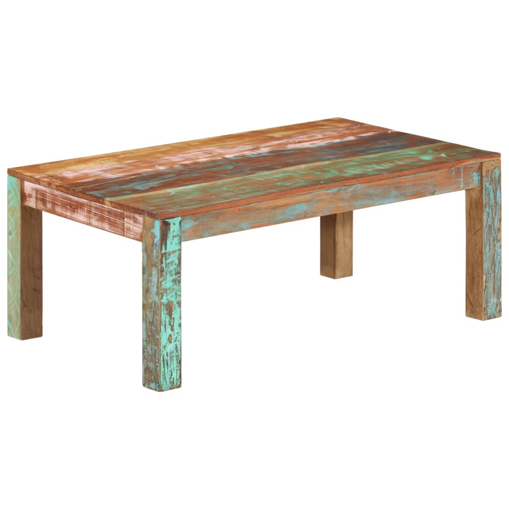 vidaXL Table basse Bois de récupération solide 100x60x40 cm