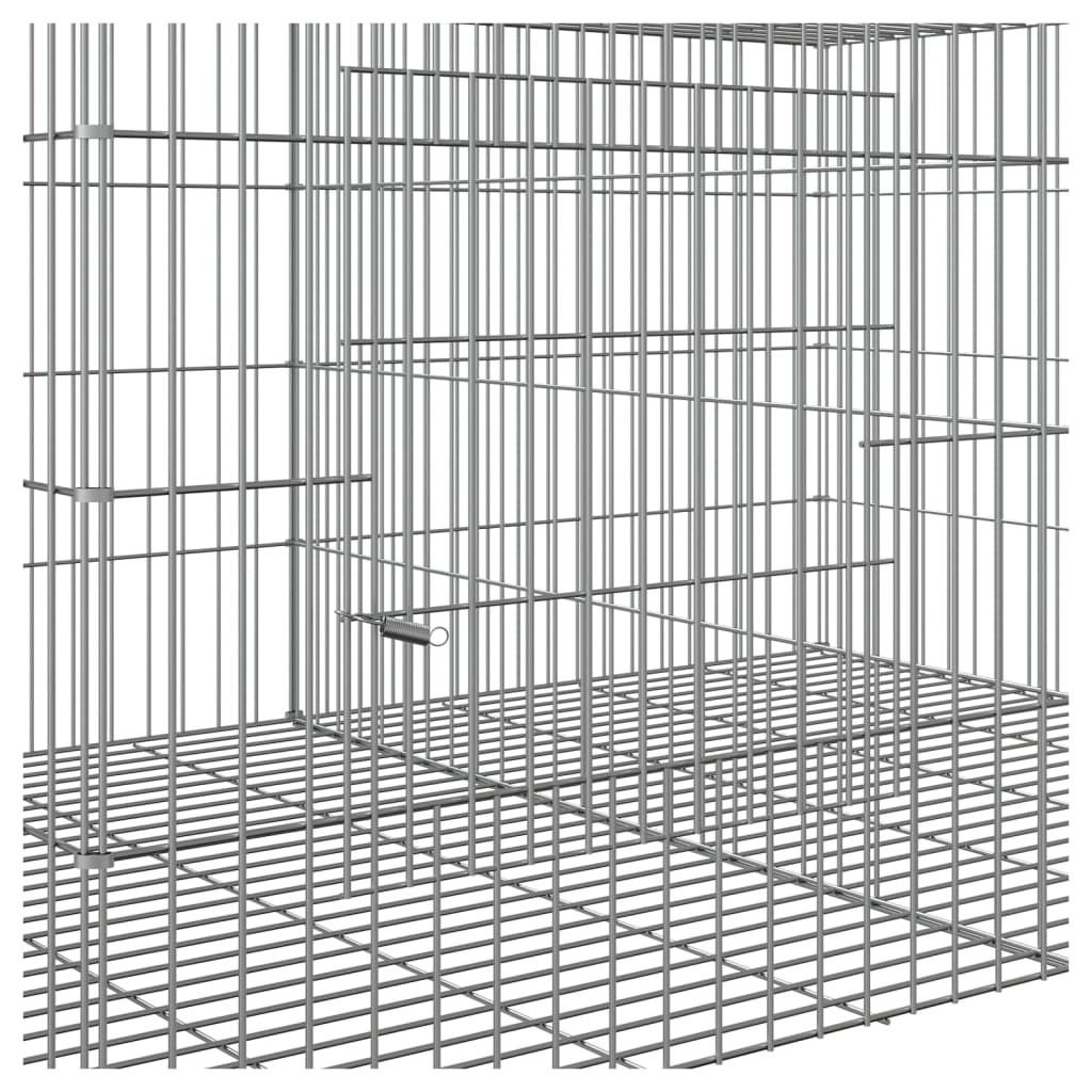 vidaXL Cage à lapin 6 panneaux 327x79x54 cm Fer galvanisé