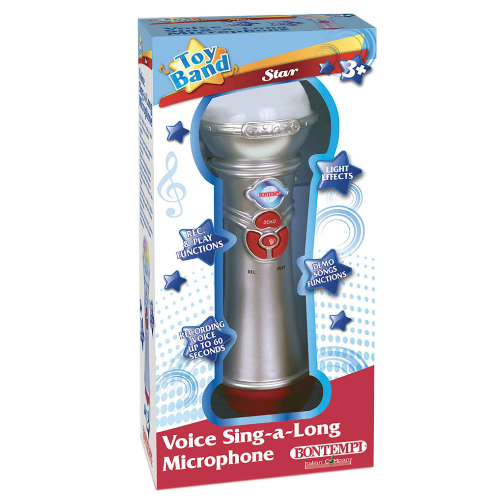 Bontempi Microphone jouet Argenté