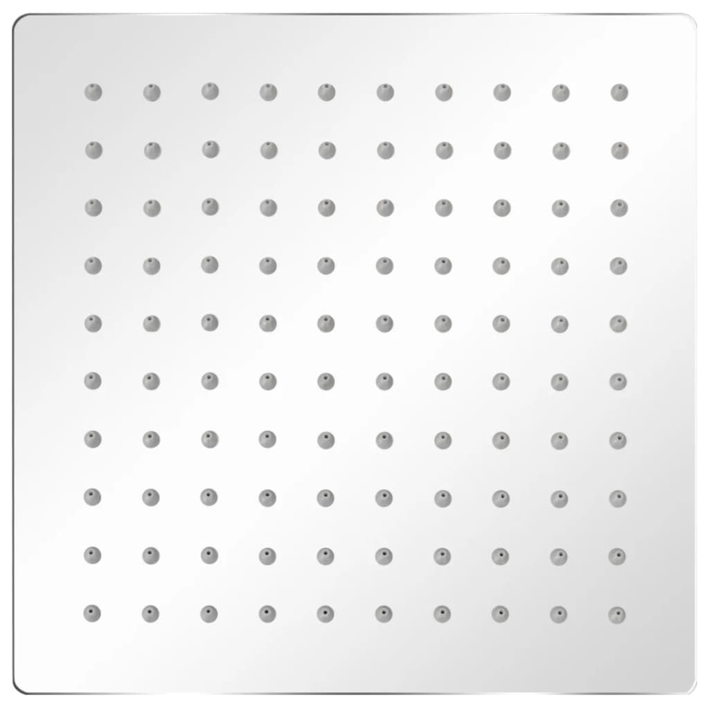 vidaXL Tête de douche plongeante carrée en acier inoxydable 20x20 cm