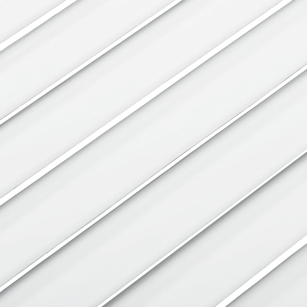 vidaXL Portes d'armoire à persiennes 2pcs blanc 61,5x59,4cm pin massif