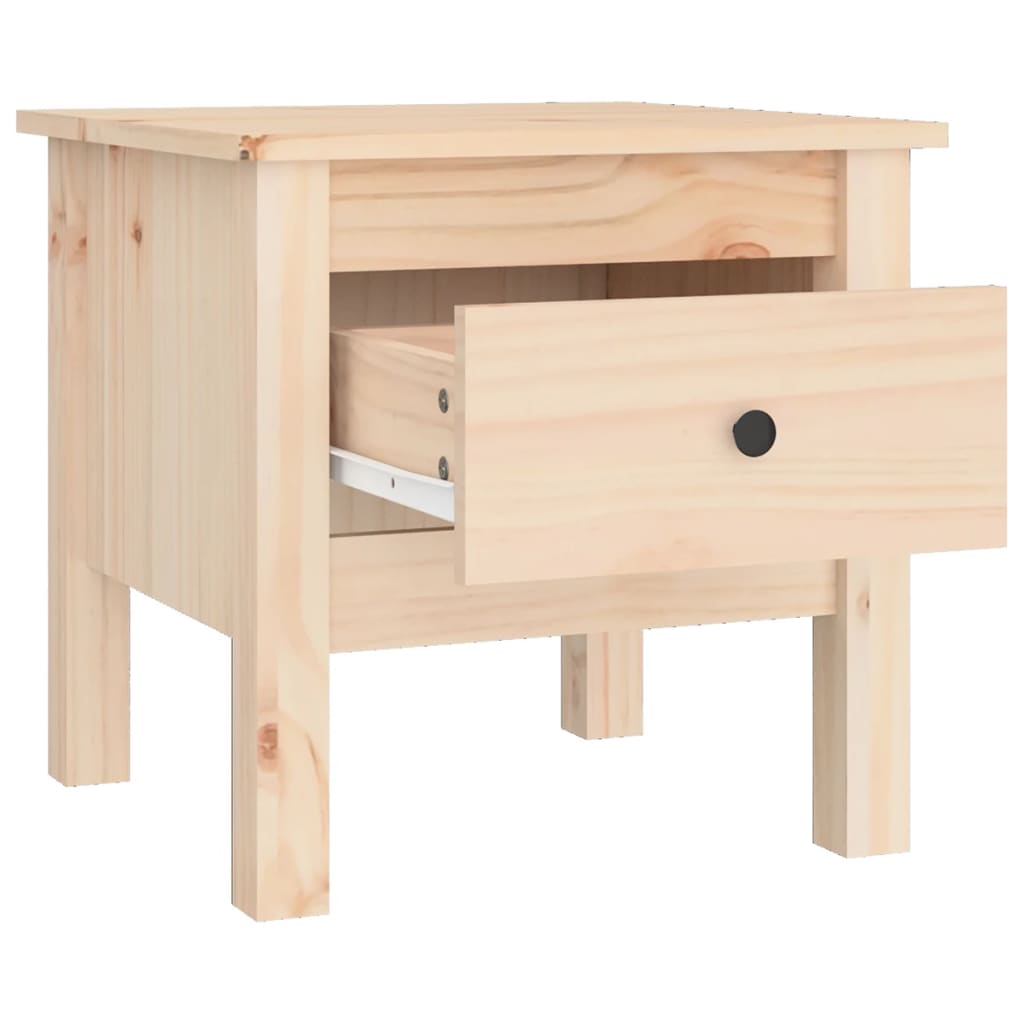 vidaXL Table d'appoint 40x40x39 cm Bois massif de pin