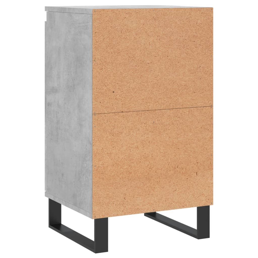 vidaXL Buffet gris béton 40x35x70 cm bois d'ingénierie